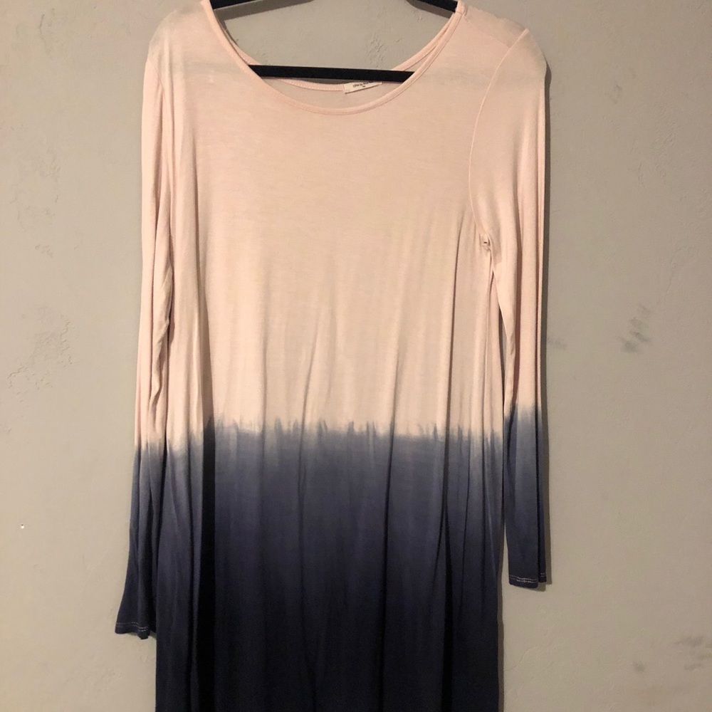 - - Dye dipped t shirt dress